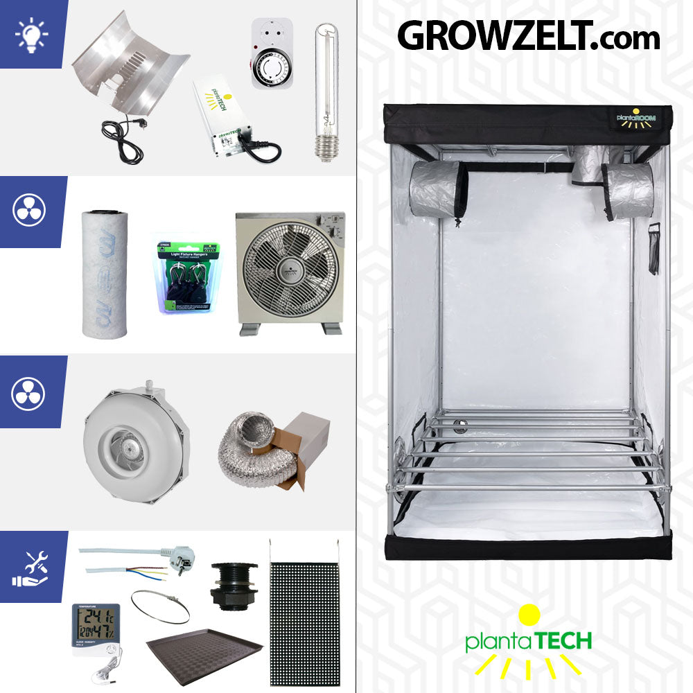 zelt komplett set Growzelt Komplettset - Advanced Black HPS